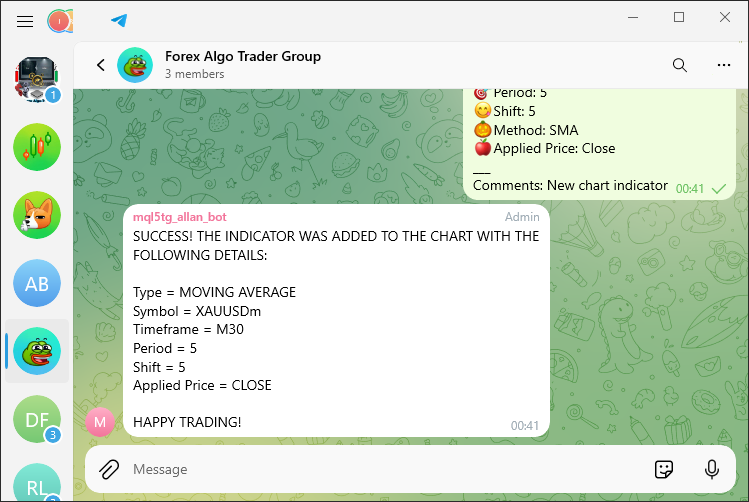 CONFIRMACIÓN DE TELEGRAM