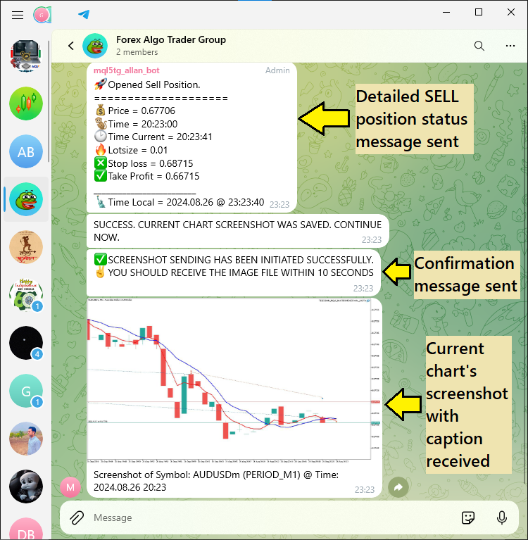 Telegram 卖出确认