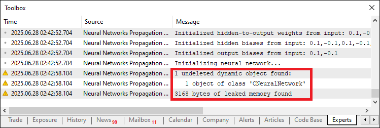 MEMORY LEAK