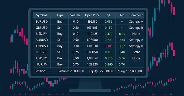 MQL5 Trading Tools (Part 7): Informational Dashboard for Multi-Symbol Position and Account Monitoring
