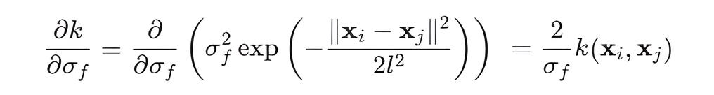 Derivative RBF Sigma f