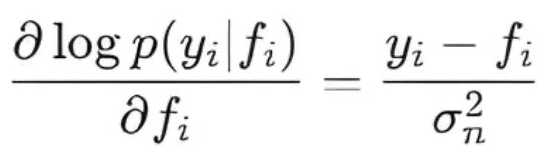 Gradient Gauss loglike