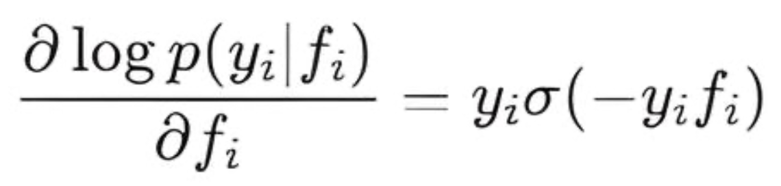 Gradient Logit loglike