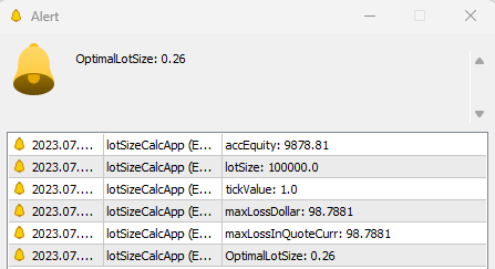  app lotSizeCalcApp