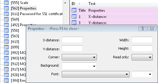 다이얼로그 상자 번역하기