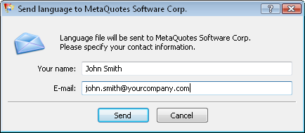 Enviamos la traducción a MetaQuotes Software Corp.