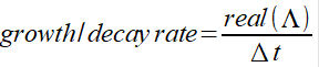 Growth/Decay rate formula