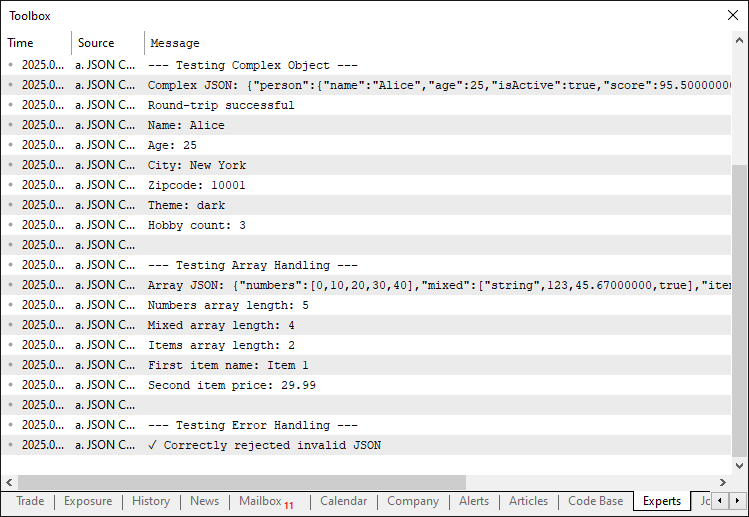 COMPLEX TESTS