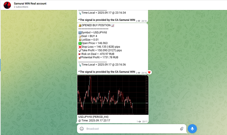 First message