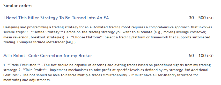 スクロールダウンして類似の注文セクションをチェックするのをお忘れなく スクロールダウンして類似の注文セクションをチェックするのをお忘れなく
