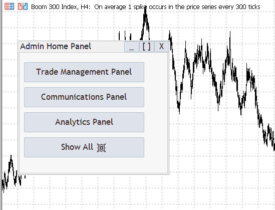 Nova página inicial do administrador
