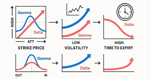 Black-Scholes Greeks: Gamma and Delta