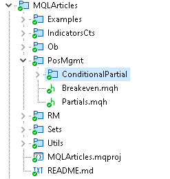 Creating the ConditionalPartial folder