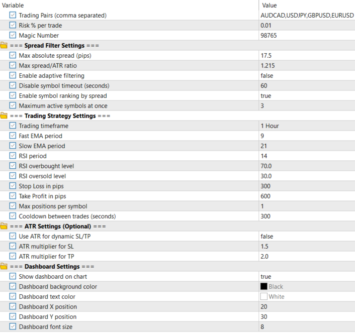 Input Settings Input Settings