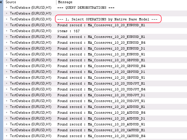 SelectAll execution query