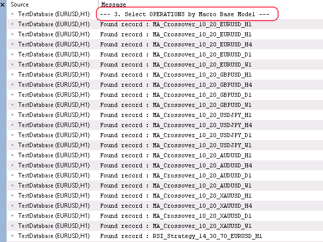 SelectAll execution query for macro base