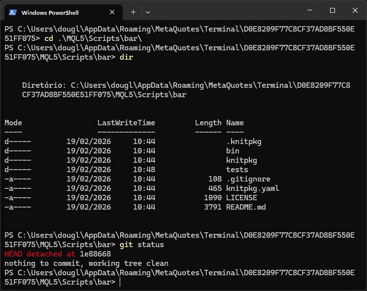 Bar project in terminal