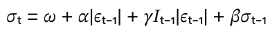 TARCH formula