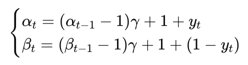 Exponential Forgetting