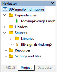 Project Navigator Project Navigator