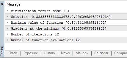 slsqp_optimization_with_analytical_gradients.ex5 script output slsqp_optimization_with_analytical_gradients.ex5 script output