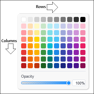 COLOR PICKER GRID COLOR PICKER GRID
