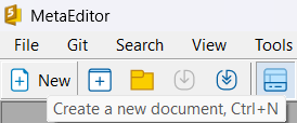 Creating a new document Creating a new document