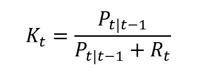 Image showing Kalman Gain Image showing Kalman Gain