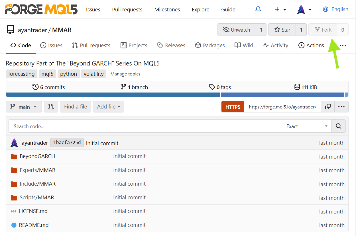 Forking the project on Algo Forge Forking the project on Algo Forge