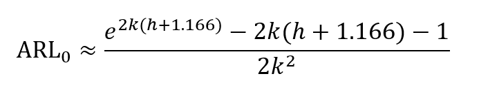 Siegmund's ARL Approximation Siegmund's ARL Approximation