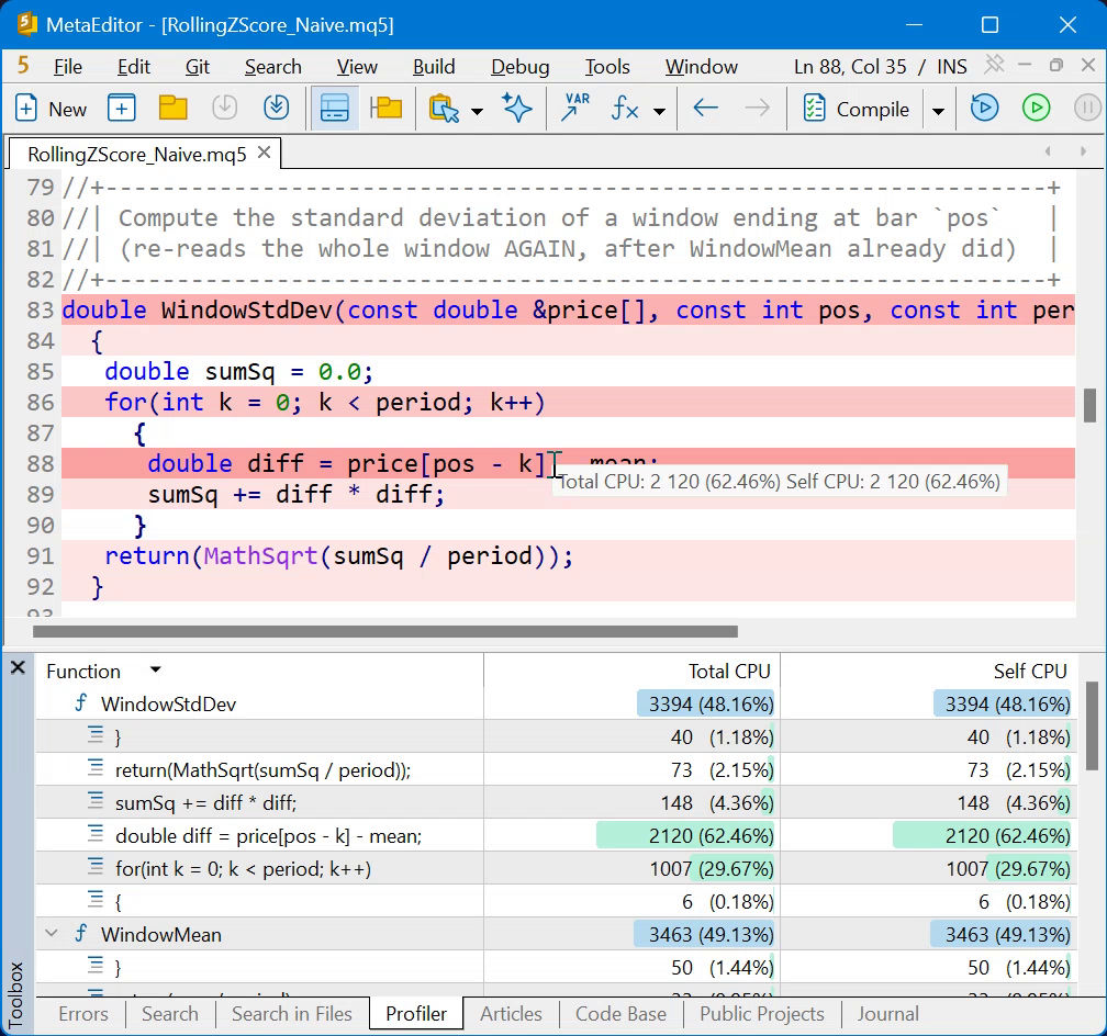 Source heat map of WindowStdDev with the difference line deepest red Source heat map of WindowStdDev with the difference line deepest red