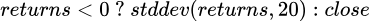 Fig. 5 - Alpha#1 ternary operator that performs a conditional logic check