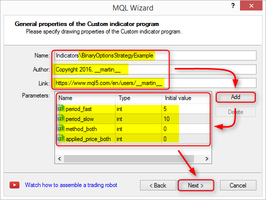 Language Editor Custom Indicator Values