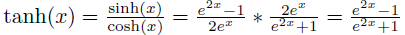 Figura 12. Ecuación de la tangente hiperbólica