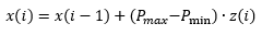 Formulas for calculating the new initial point. Ultrafast annealing