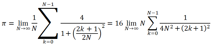 Pi calculation formula