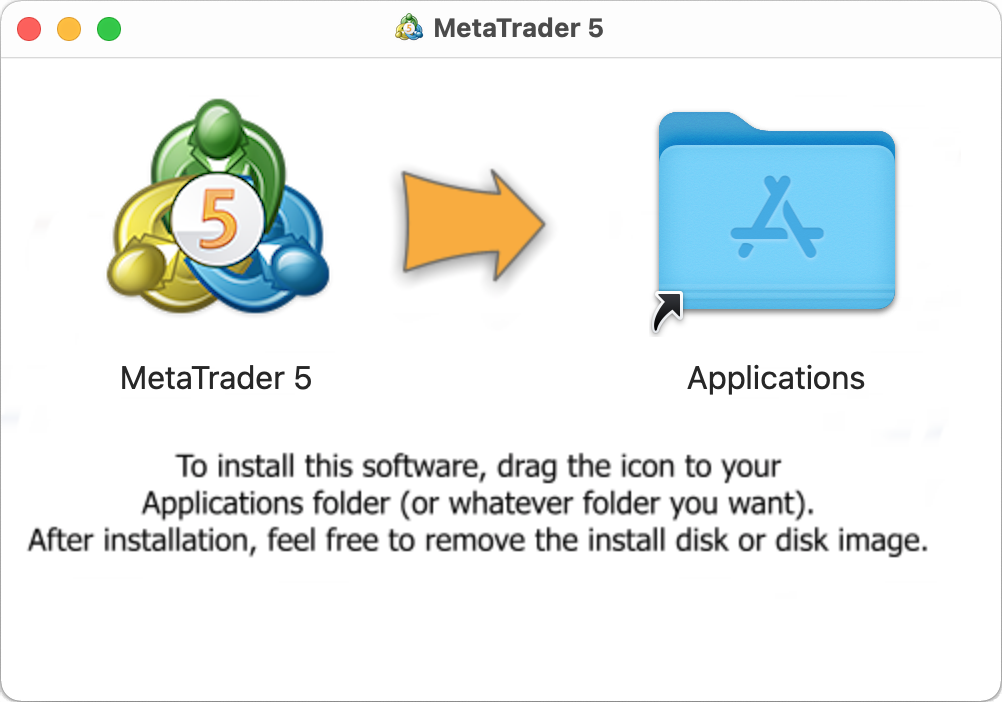 在 MacOS 中安装 MetaTrader 5