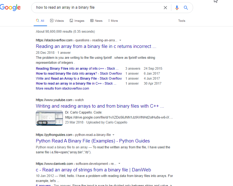 comment rechercher du MQL5 sur Google
