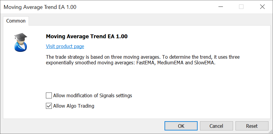 Specify program properties to display at start in terminals