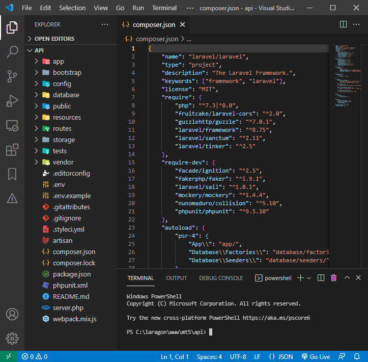 Рис. 5 - Редактор кода Visual Studio Code.