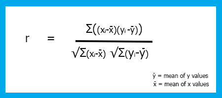 Pearson korelasyon katsayısı formülü