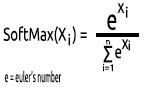 softmax activation function formula