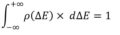 Probability density integral
