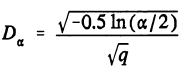 Fórmula assintótica da estatística D
