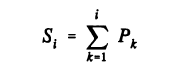 Fórmula del espectro de potencia acumulativo