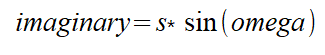 Imaginary component formula
