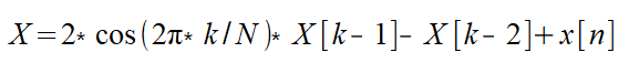 Goertzel formula