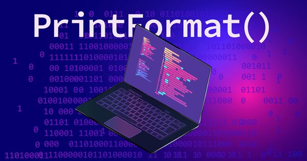 研究PrintFormat（）并应用现成的示例