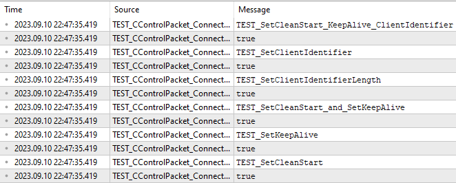 Abb. 02 - Metaeditor Experts Log TEST_CPktConnect Erfolg