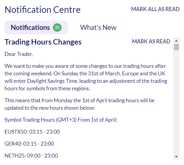 UK DST Trading Sessions Time Change